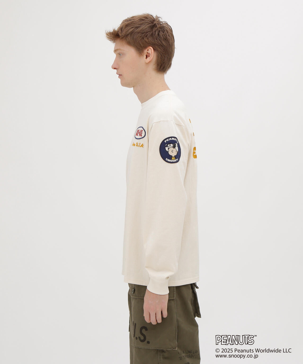 《AVIREX × PEANUTS》LONGSLEEVE T-SHIRT