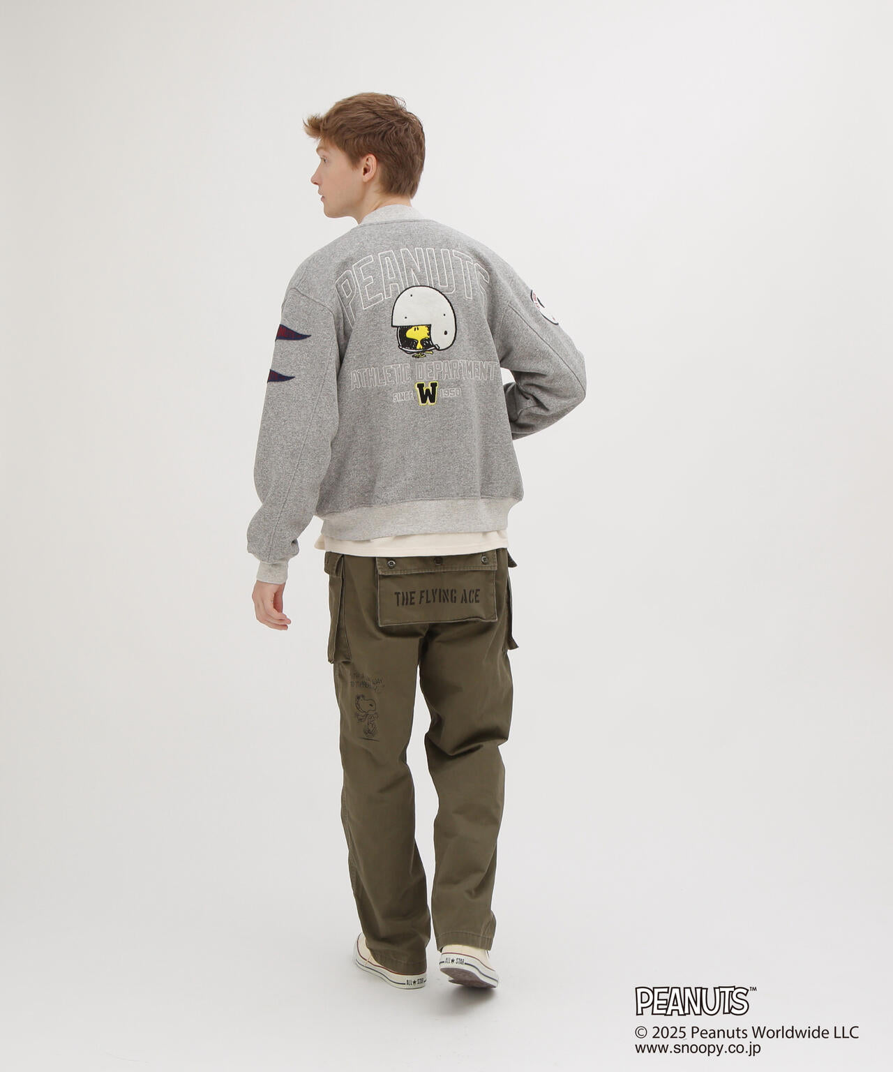 《AVIREX × PEANUTS》SWEAT CARDIGAN