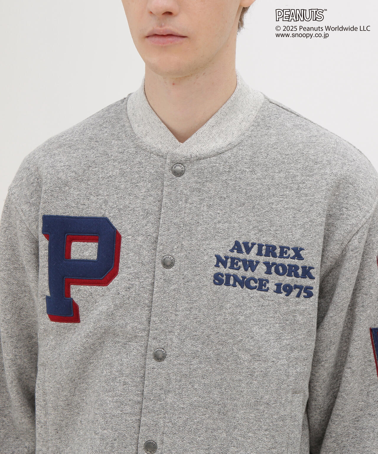 《AVIREX × PEANUTS》SWEAT CARDIGAN