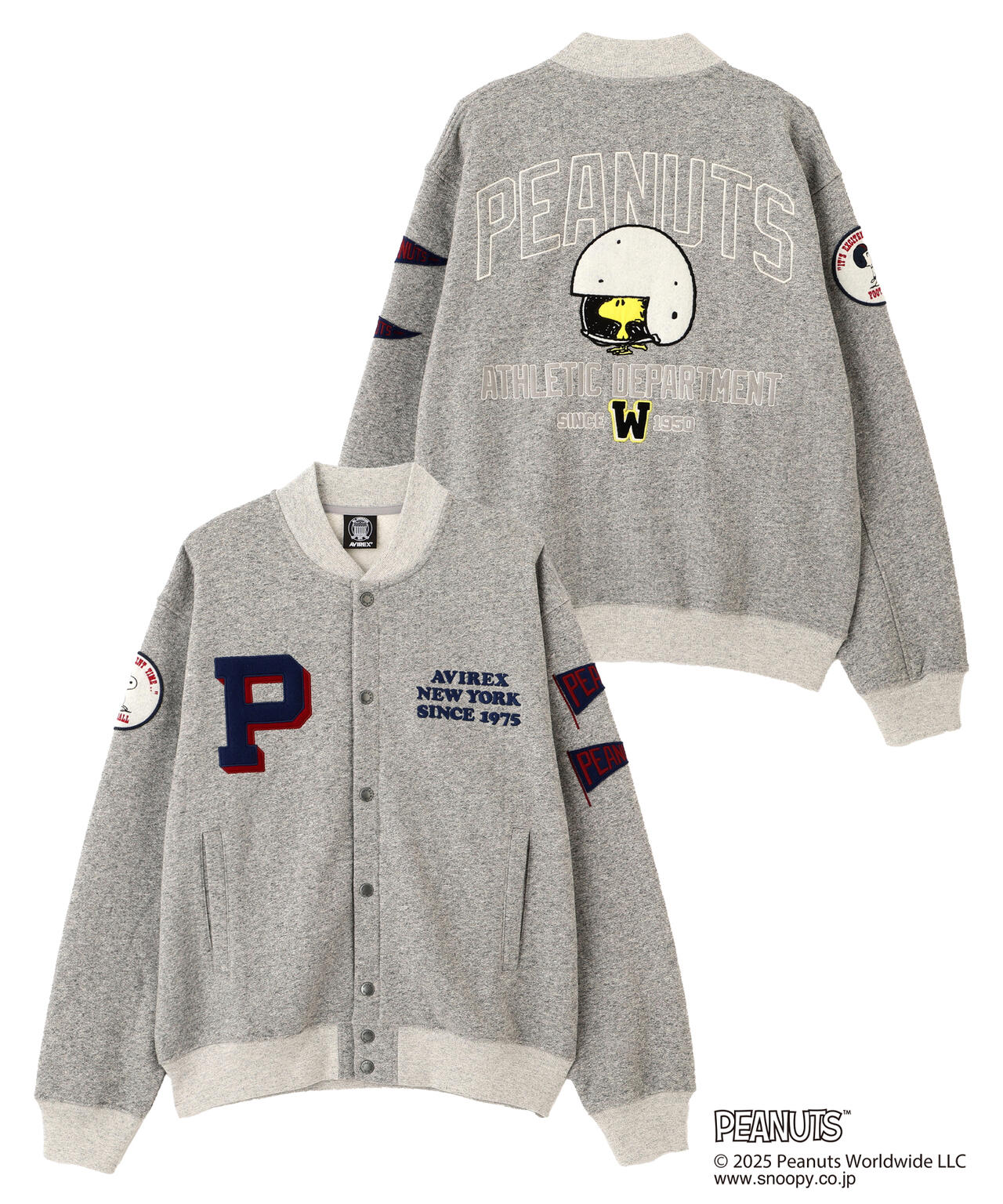 《AVIREX × PEANUTS》SWEAT CARDIGAN