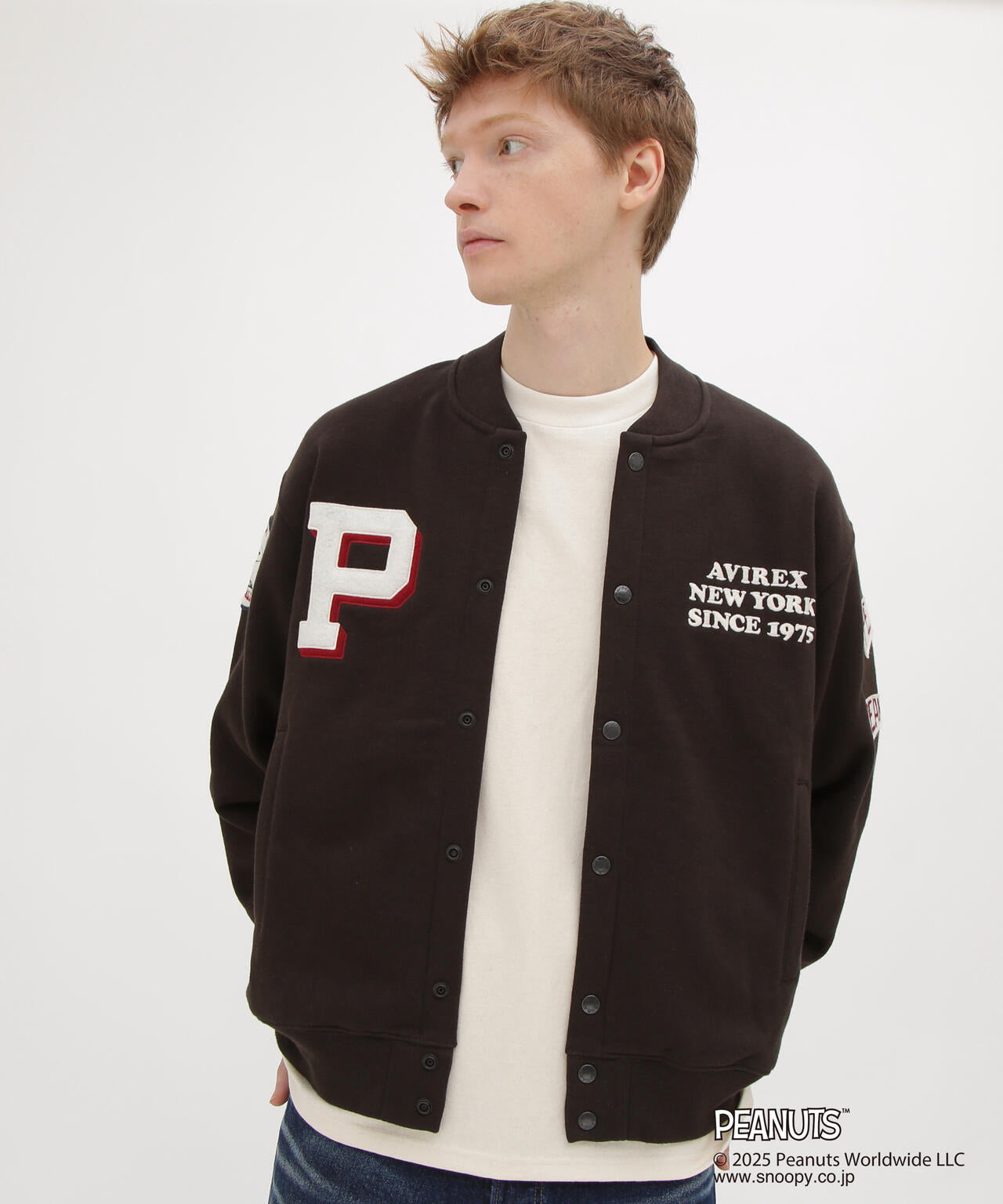 《AVIREX × PEANUTS》SWEAT CARDIGAN