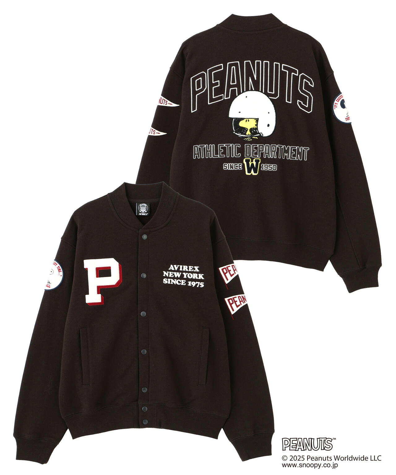 《AVIREX × PEANUTS》SWEAT CARDIGAN