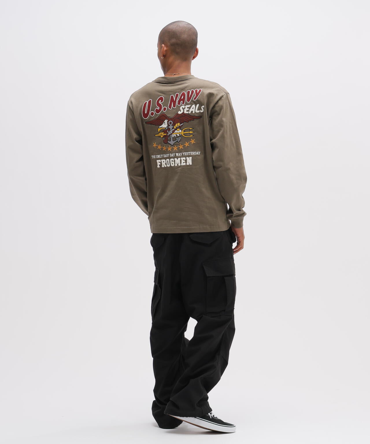 《WEB&DEPOT限定》EMB L/S T-SHIRT NAVY SEALS