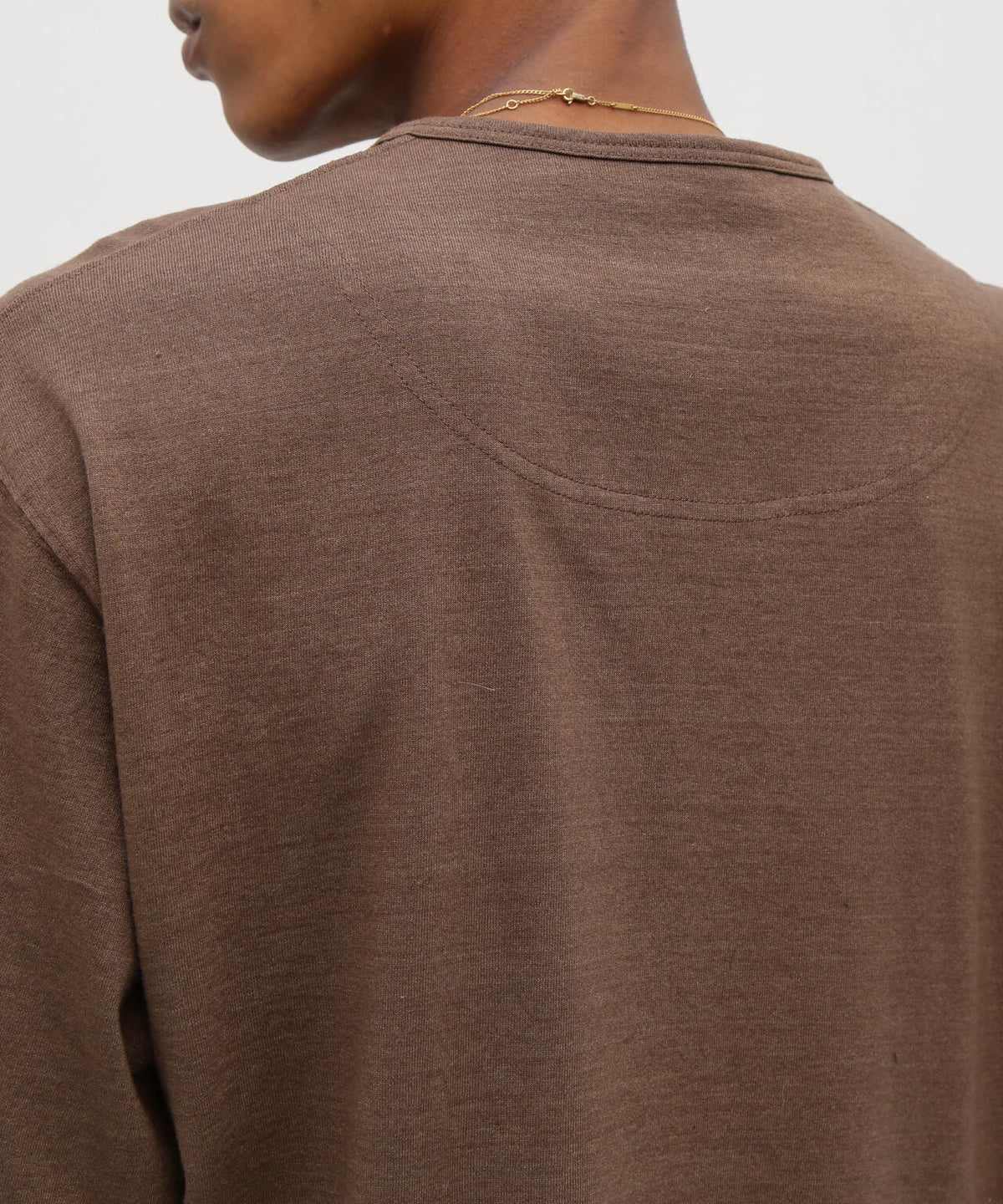 《TFQP by HANDROOM》HENLEY NECK KNITSEWN