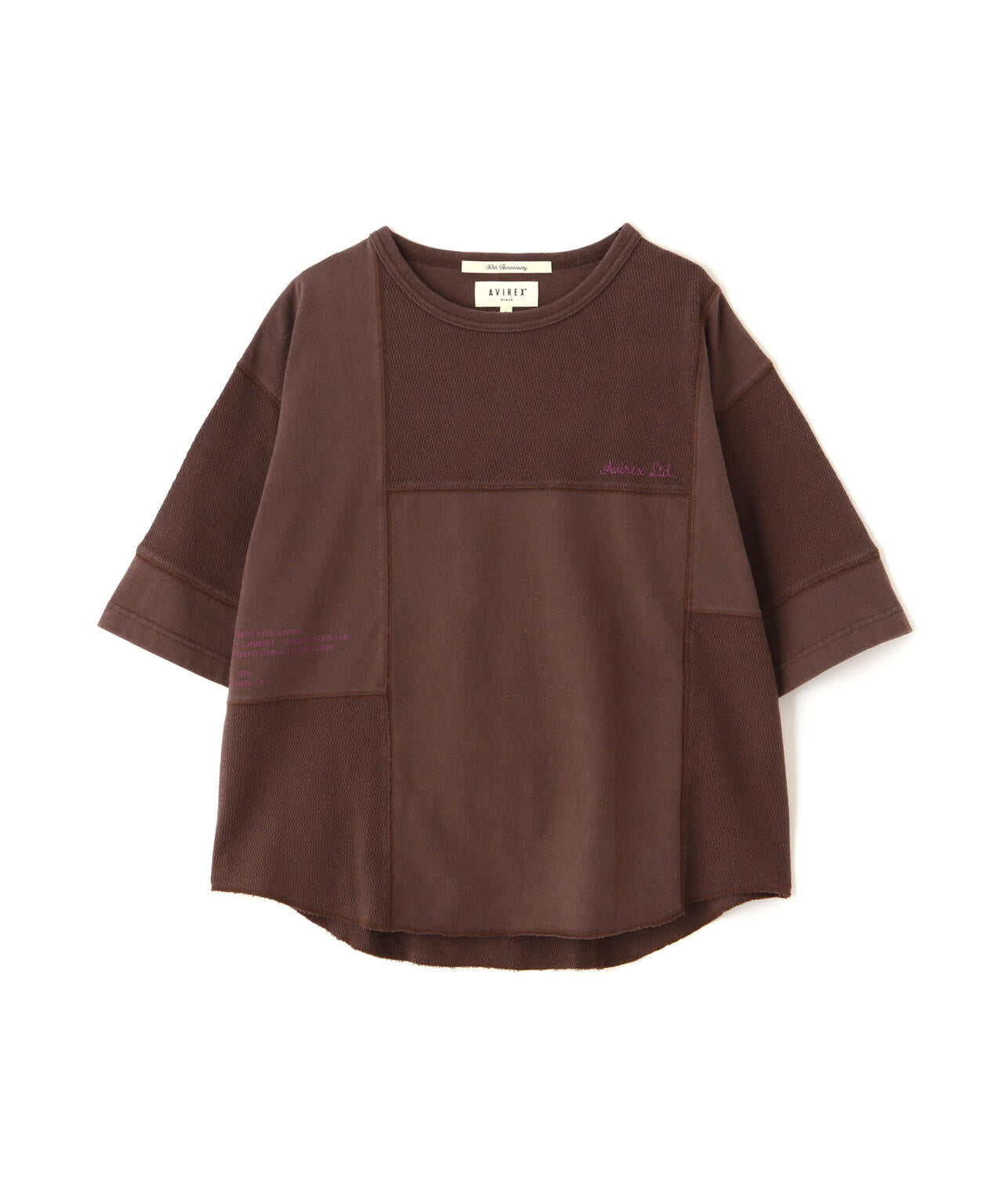 《WOMAN》3/4SLEEVE WAFFLE MIX T-SHIRT/ワッフルミックスTシャツ