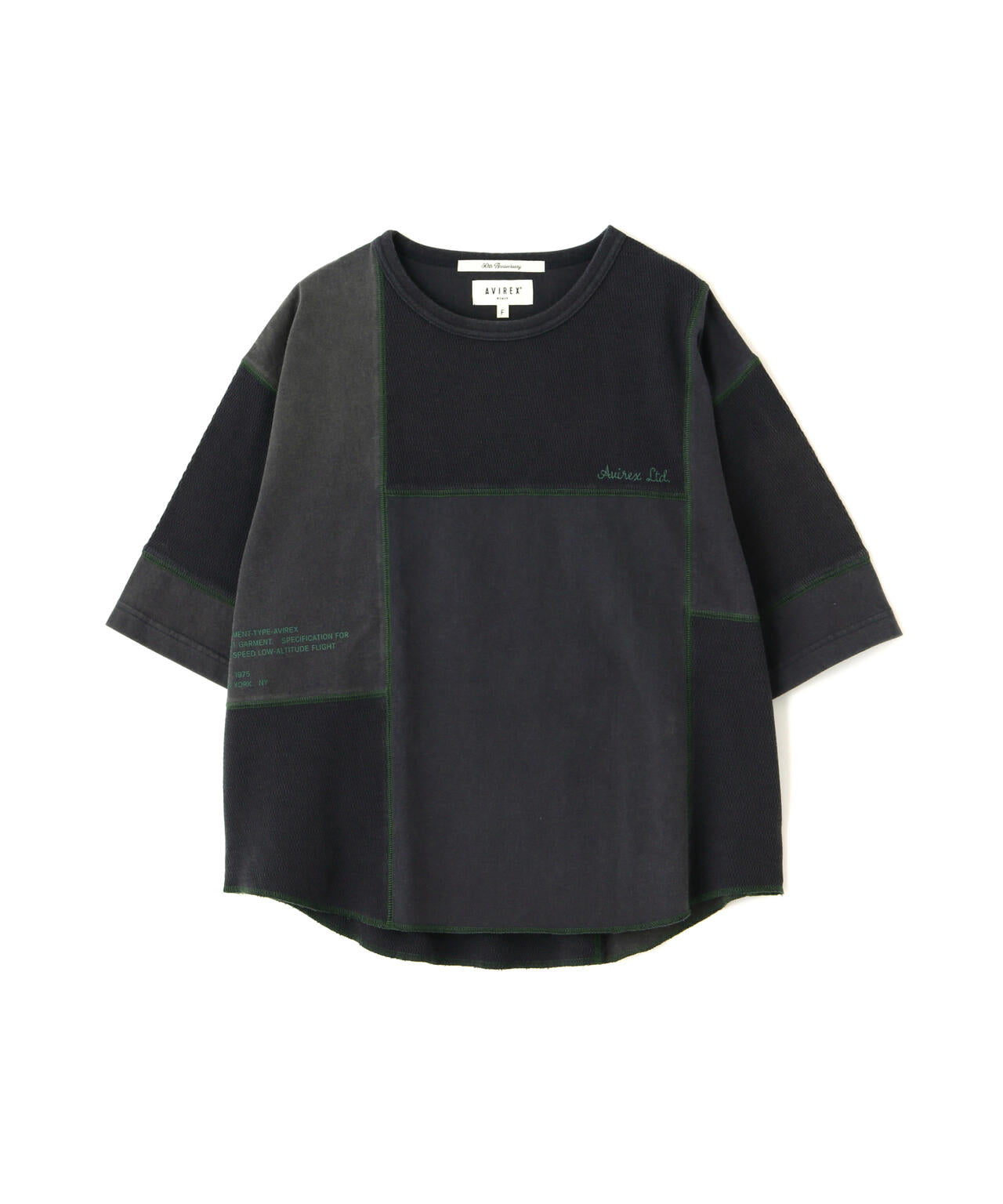 《WOMAN》3/4SLEEVE WAFFLE MIX T-SHIRT/ワッフルミックスTシャツ