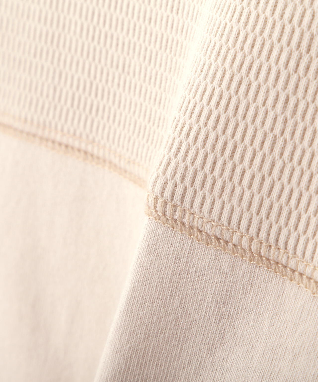 《WOMAN》3/4SLEEVE WAFFLE MIX T-SHIRT/ワッフルミックスTシャツ