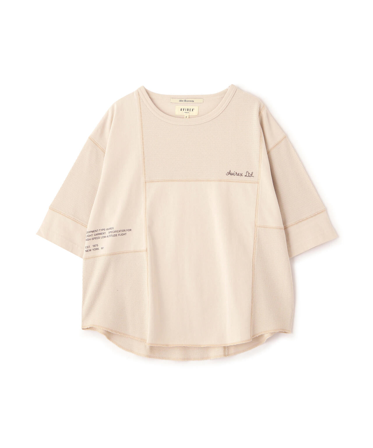 《WOMAN》3/4SLEEVE WAFFLE MIX T-SHIRT/ワッフルミックスTシャツ