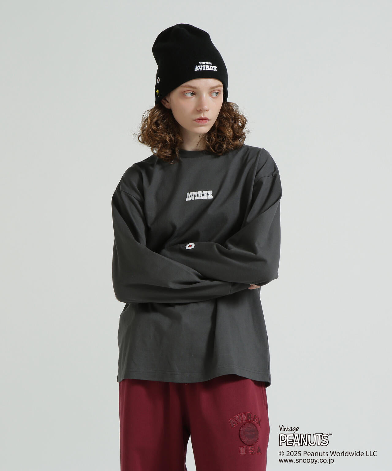 《AVIREX × PEANUTS》FLOKY LONGSLEEVE T-SHIRT / フロッキー 長袖Tシャツ / ピーナッツ / アヴ
