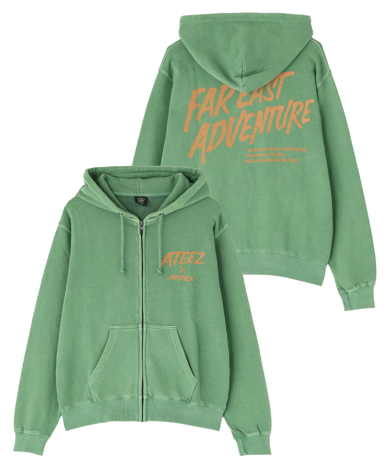 AVIREX × ATEEZ / FADE WASH PARKA ”ADVENTURE”