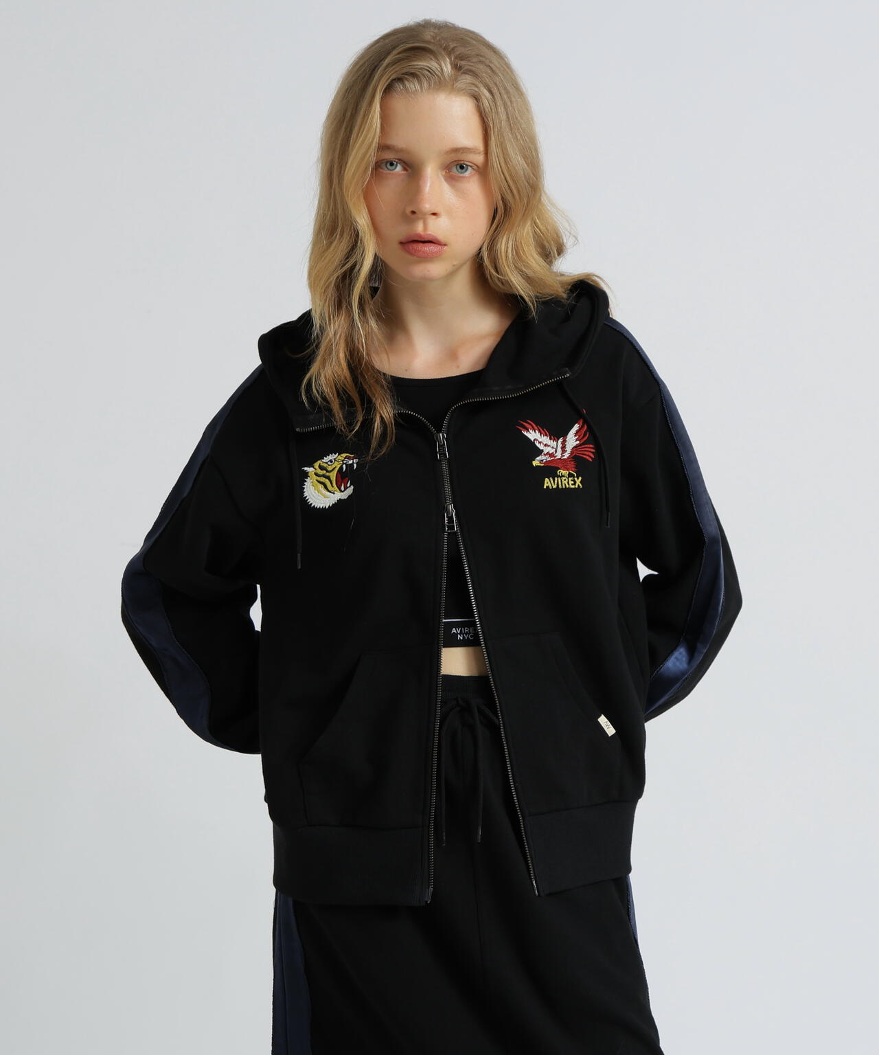 《SOUVENIR COLLECTION》WOMAN/SATIN SKA COMBI PARKA