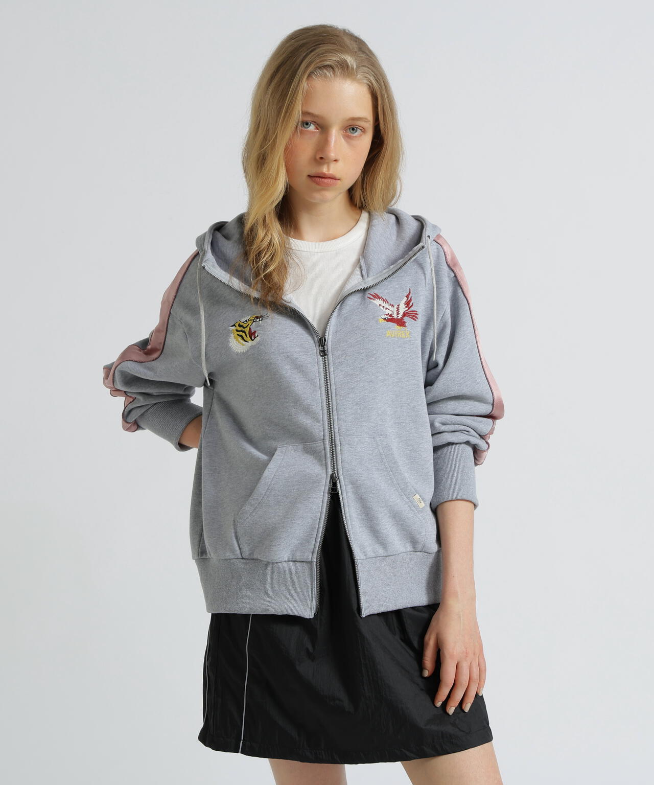 《SOUVENIR COLLECTION》WOMAN/SATIN SKA COMBI PARKA