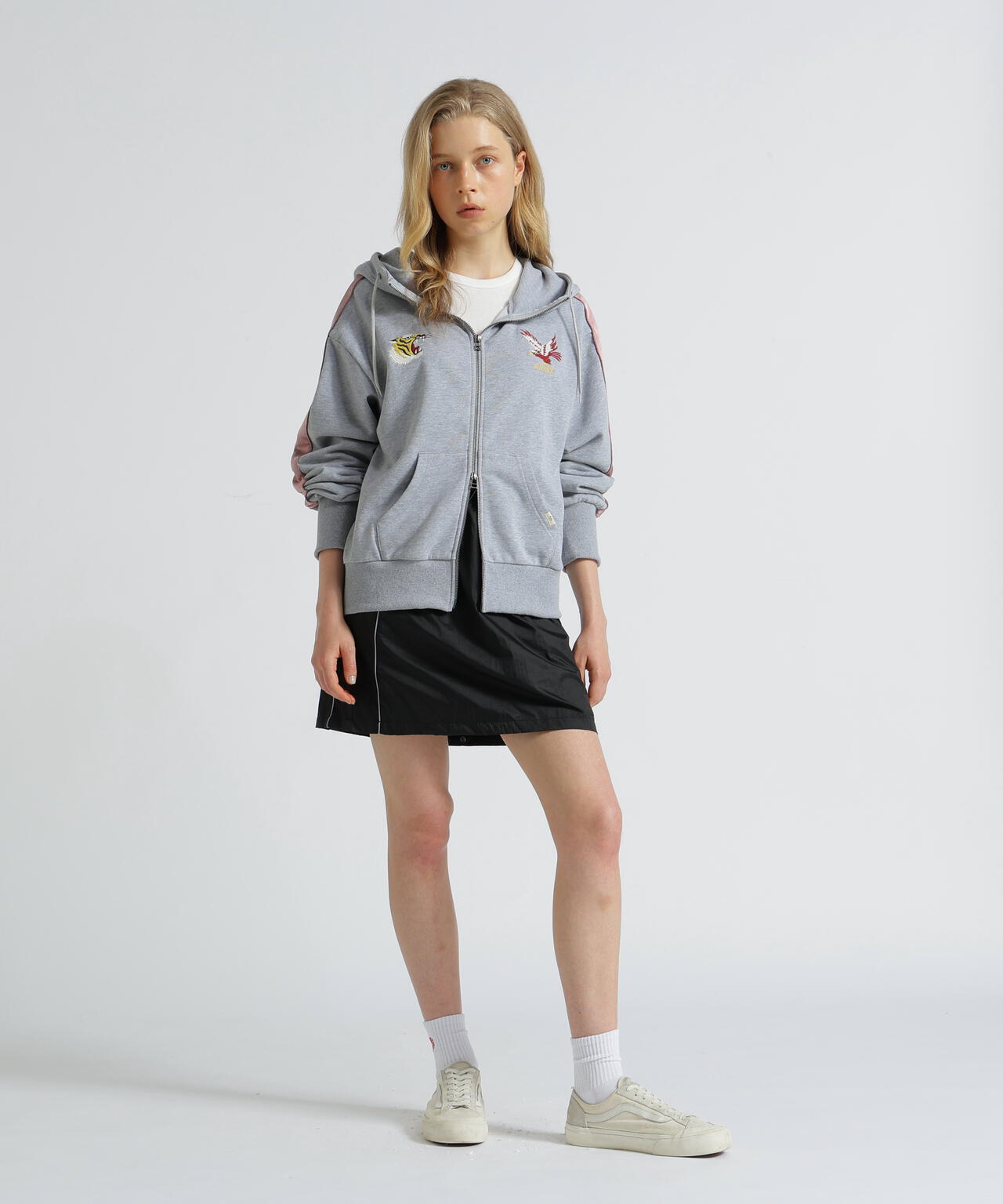 《SOUVENIR COLLECTION》WOMAN/SATIN SKA COMBI PARKA