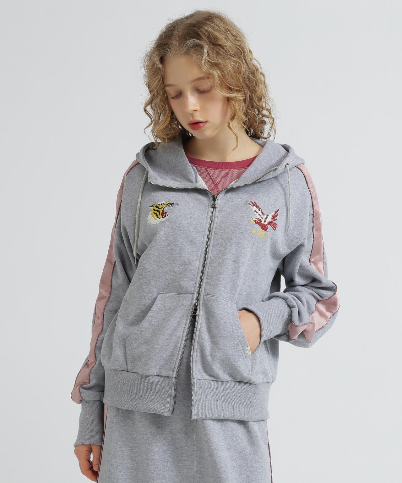 《SOUVENIR COLLECTION》WOMAN/SATIN SKA COMBI PARKA