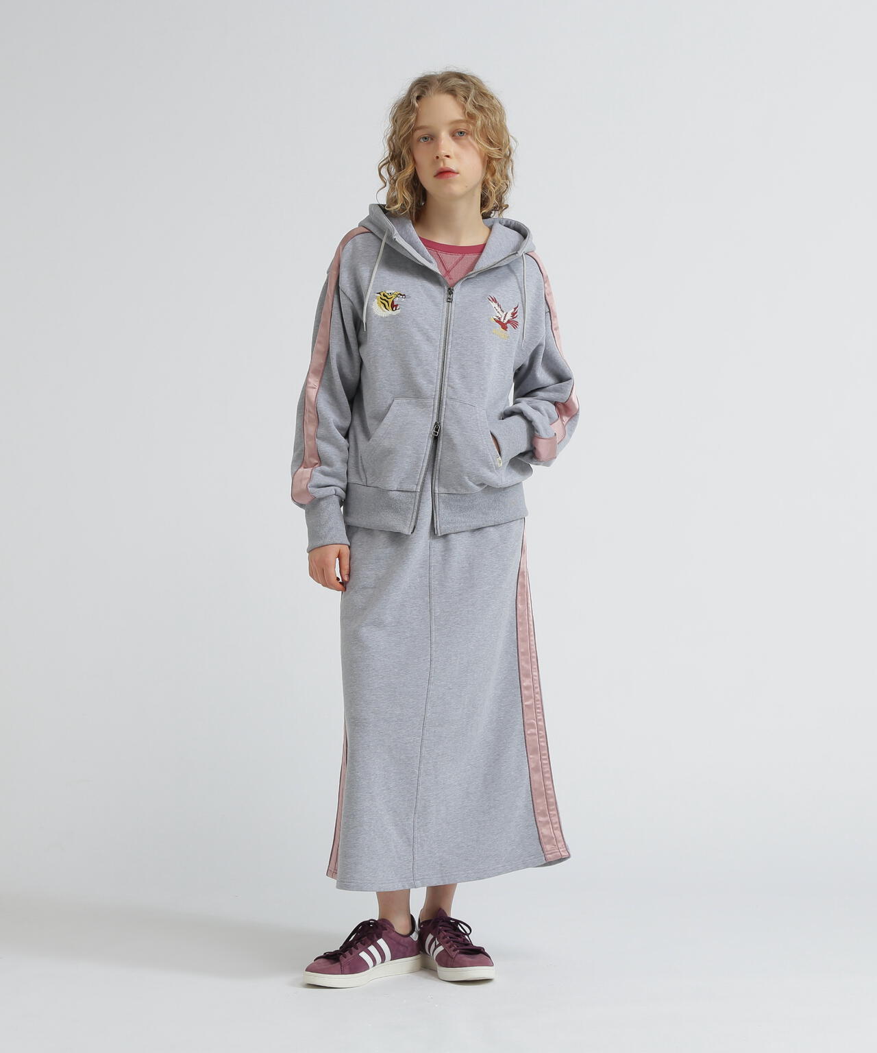 《SOUVENIR COLLECTION》WOMAN/SATIN SKA COMBI PARKA