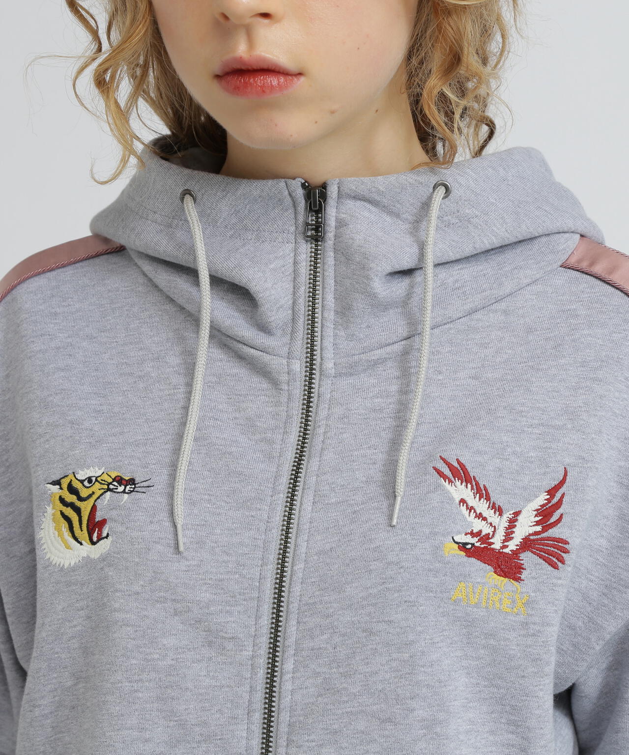 《SOUVENIR COLLECTION》WOMAN/SATIN SKA COMBI PARKA