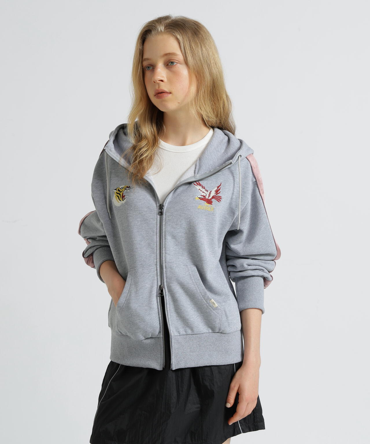 《SOUVENIR COLLECTION》WOMAN/SATIN SKA COMBI PARKA
