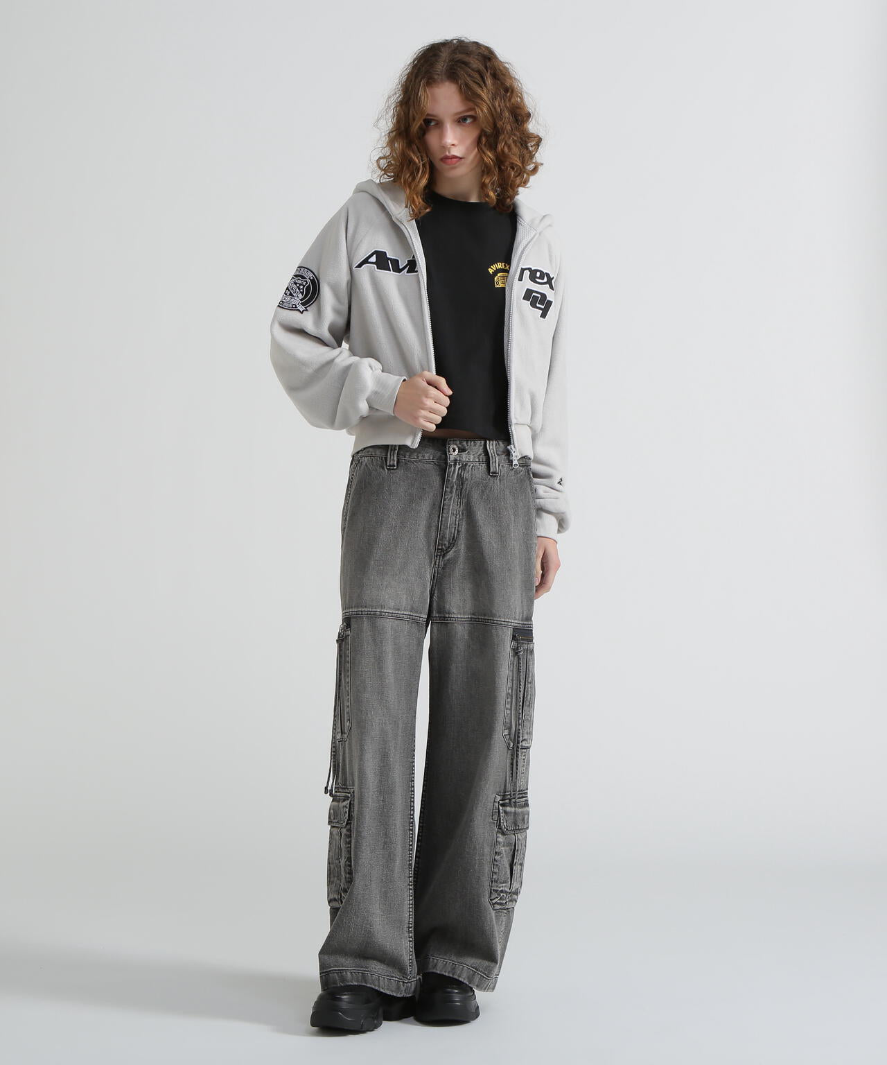 《AVIREX×MOUSSY》FLEECE HOODIE