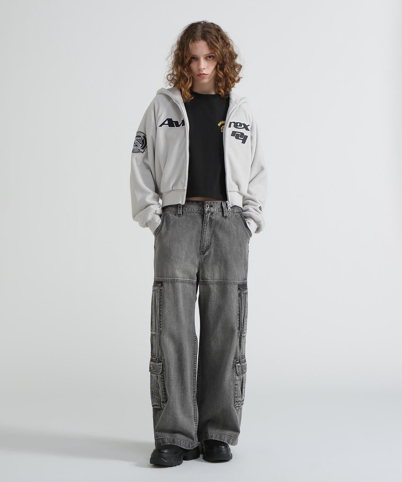 《AVIREX×MOUSSY》FLEECE HOODIE