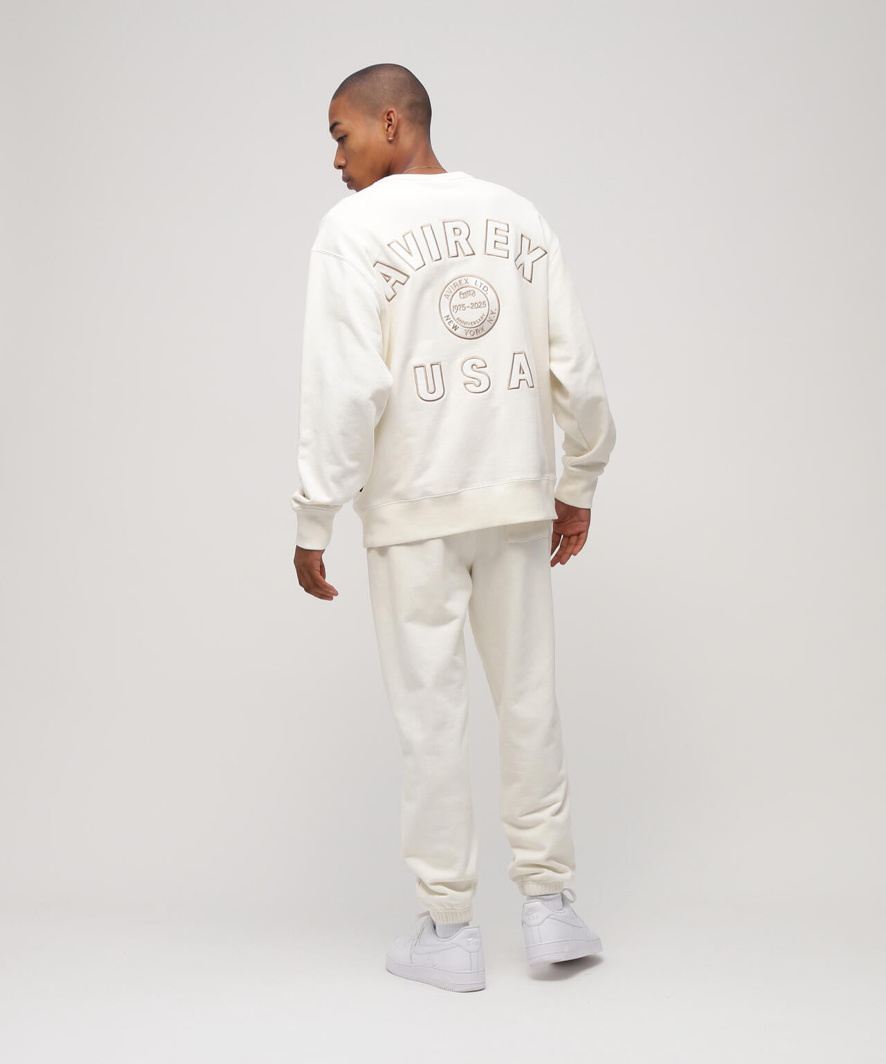 AVIREX 50th VARSITY CREWNECK SWEAT