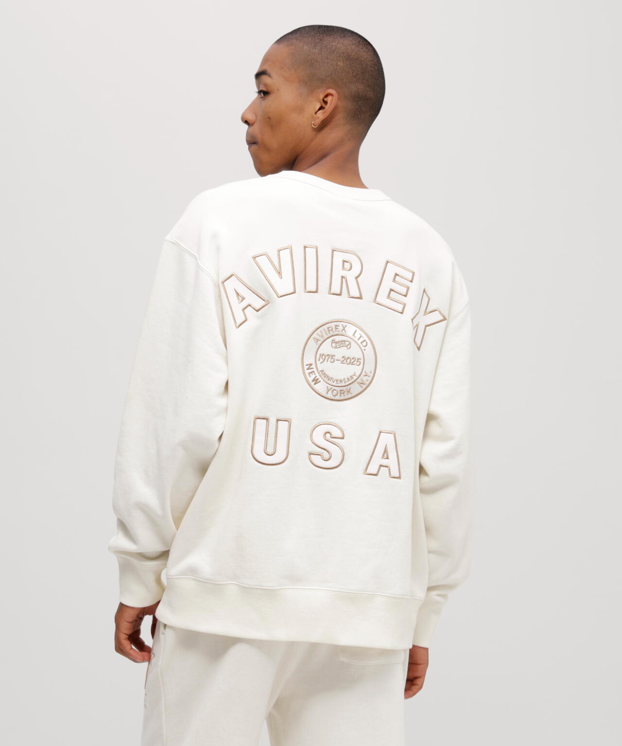AVIREX 50th VARSITY CREWNECK SWEAT