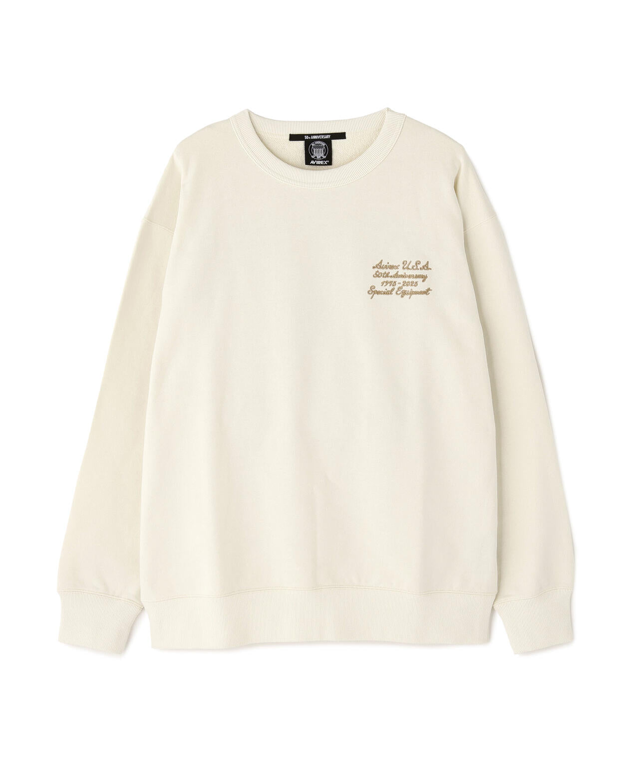 AVIREX 50th VARSITY CREWNECK SWEAT