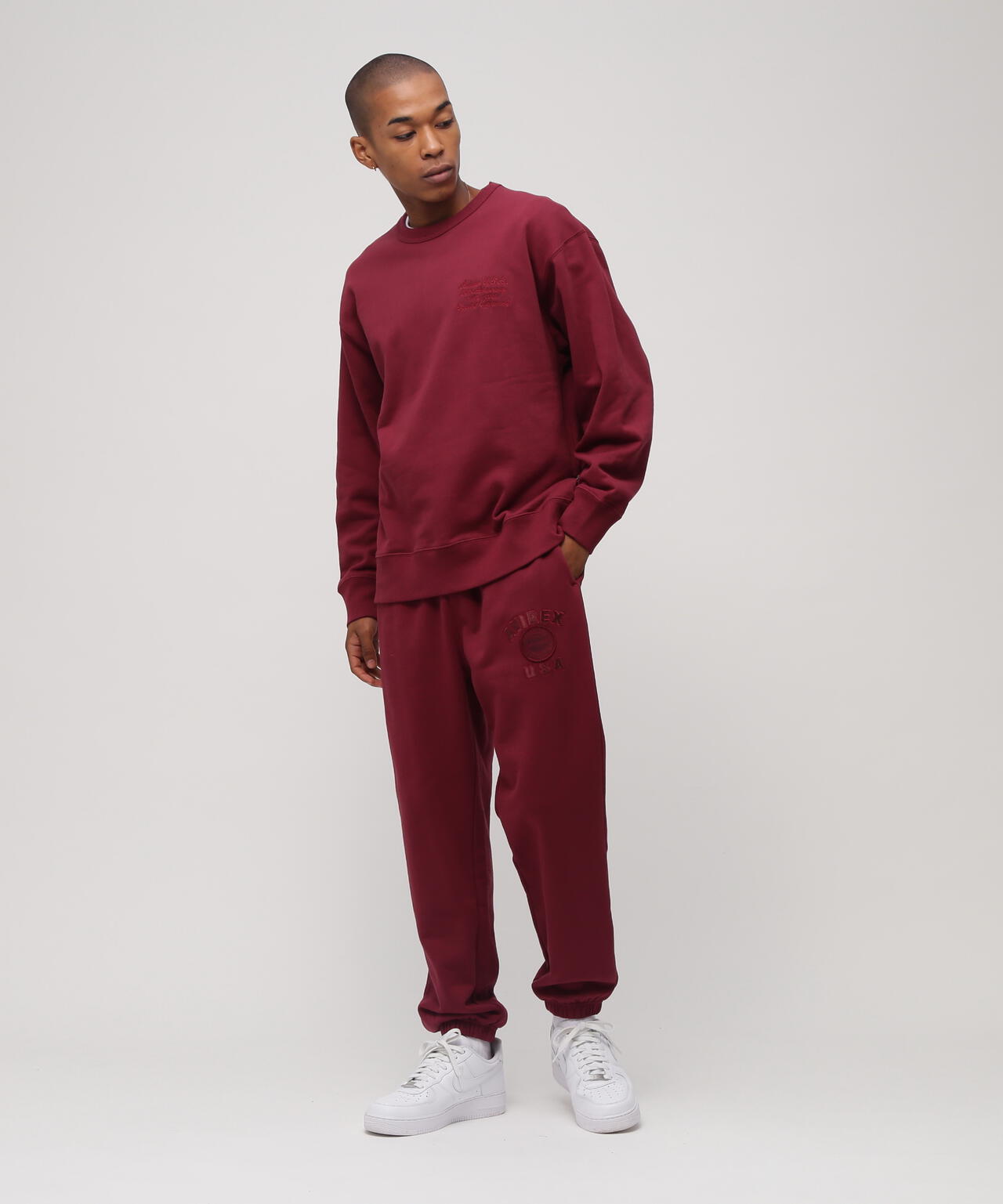 AVIREX 50th VARSITY CREWNECK SWEAT