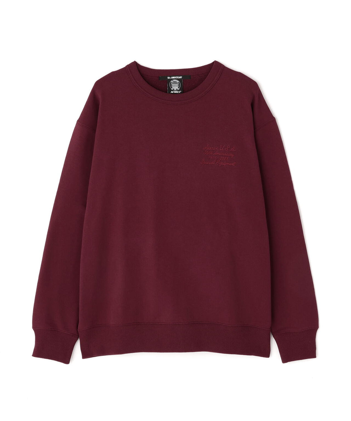 AVIREX 50th VARSITY CREWNECK SWEAT