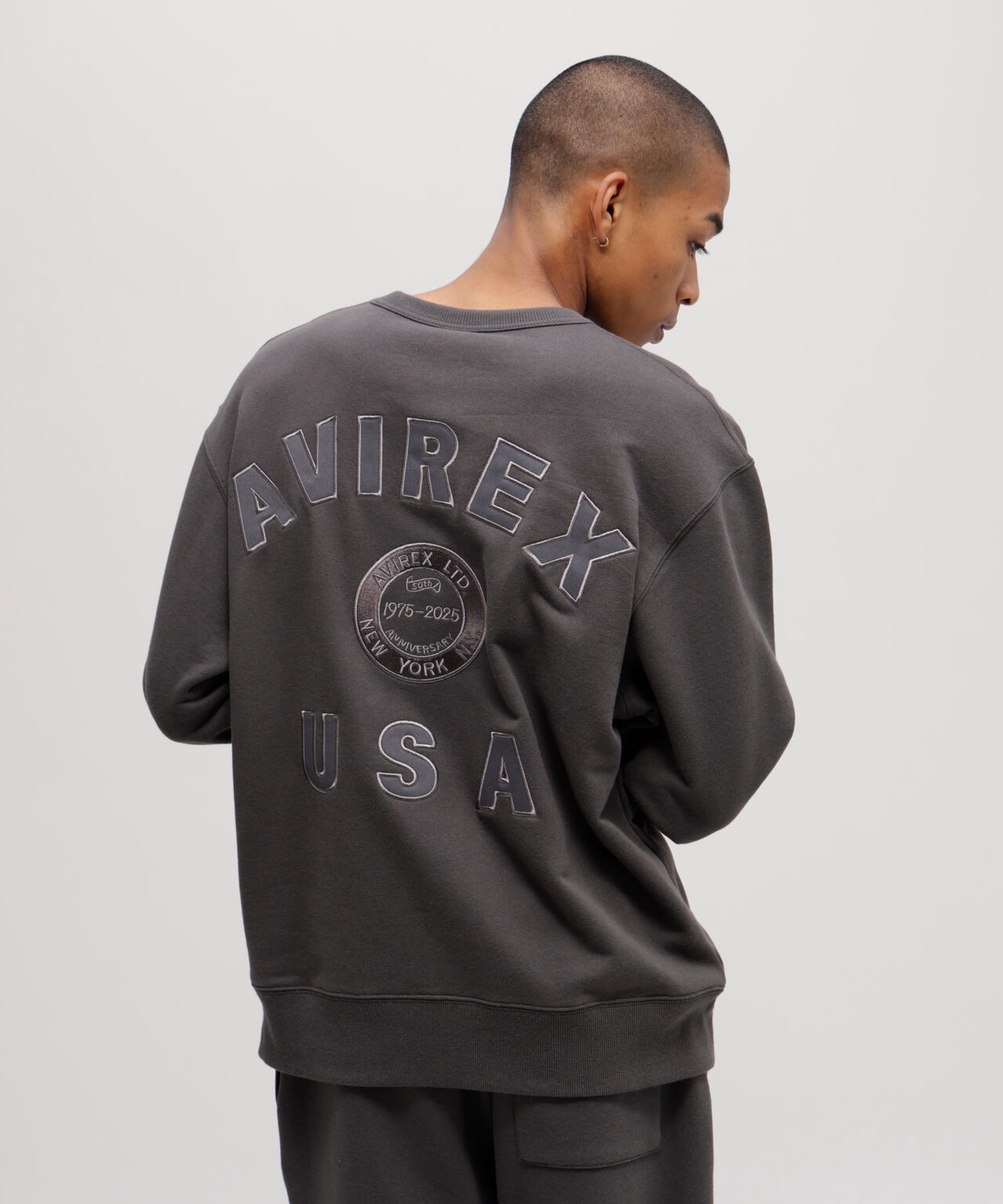 AVIREX 50th VARSITY CREWNECK SWEAT