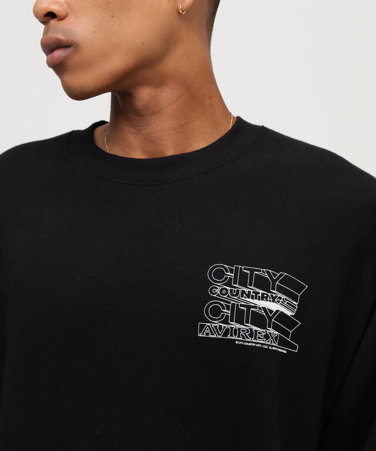 《AVIREX × CITY COUNTRY CITY》SIGNATURE CREW SWEAT