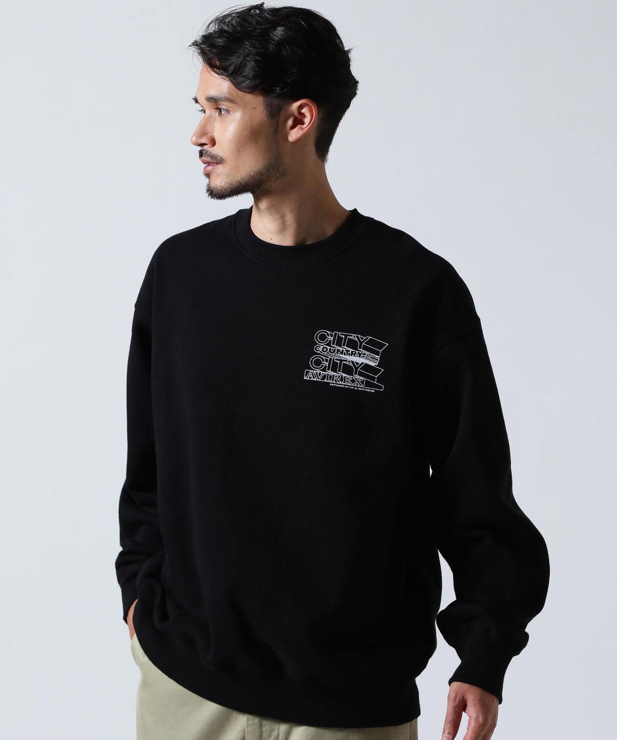 《AVIREX × CITY COUNTRY CITY》SIGNATURE CREW SWEAT