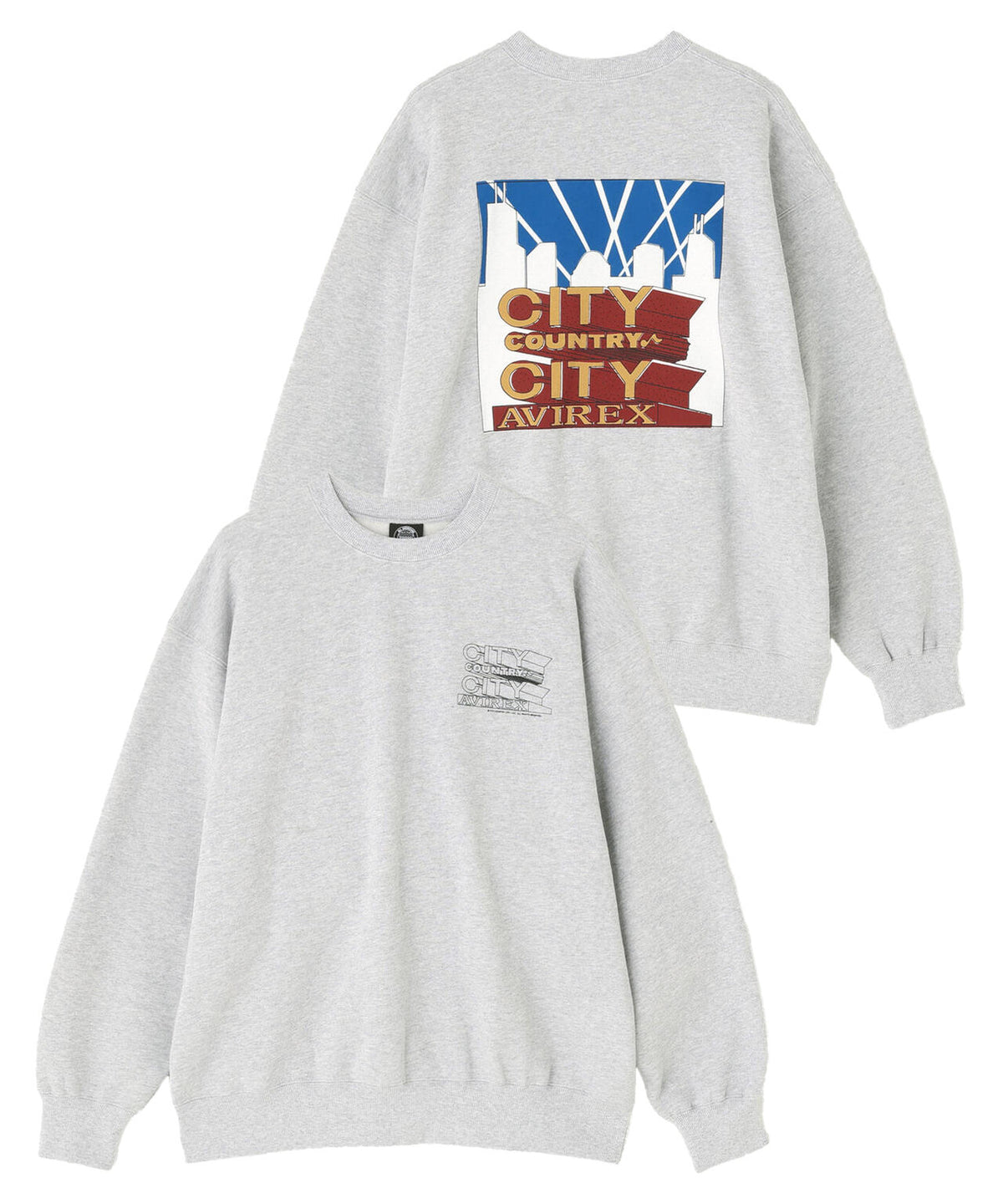 《AVIREX × CITY COUNTRY CITY》SIGNATURE CREW SWEAT