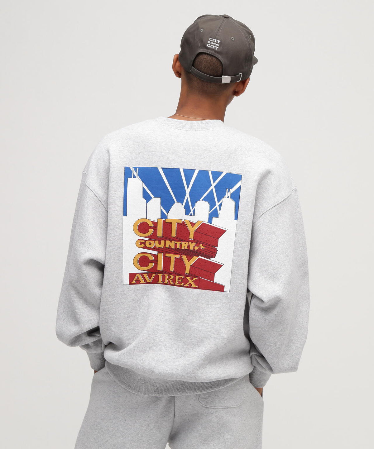 《AVIREX × CITY COUNTRY CITY》SIGNATURE CREW SWEAT