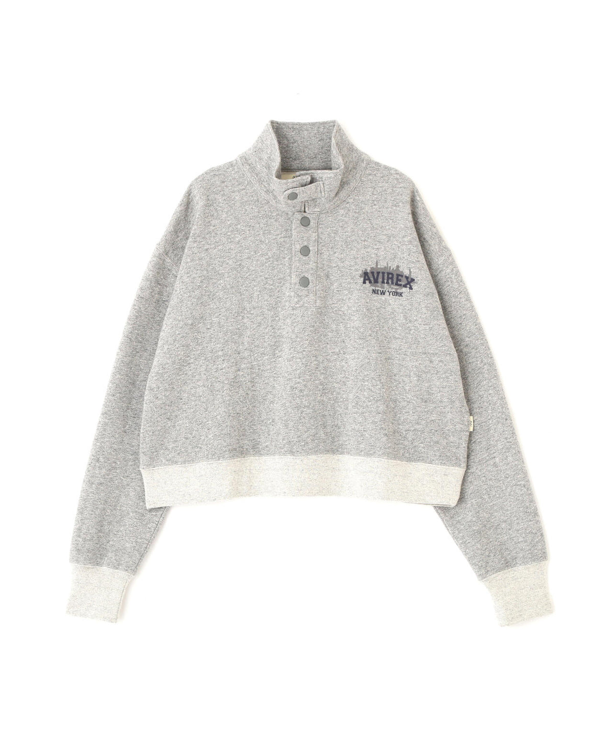 《WOMAN》HALF BUTTON VINTAGE SWEAT