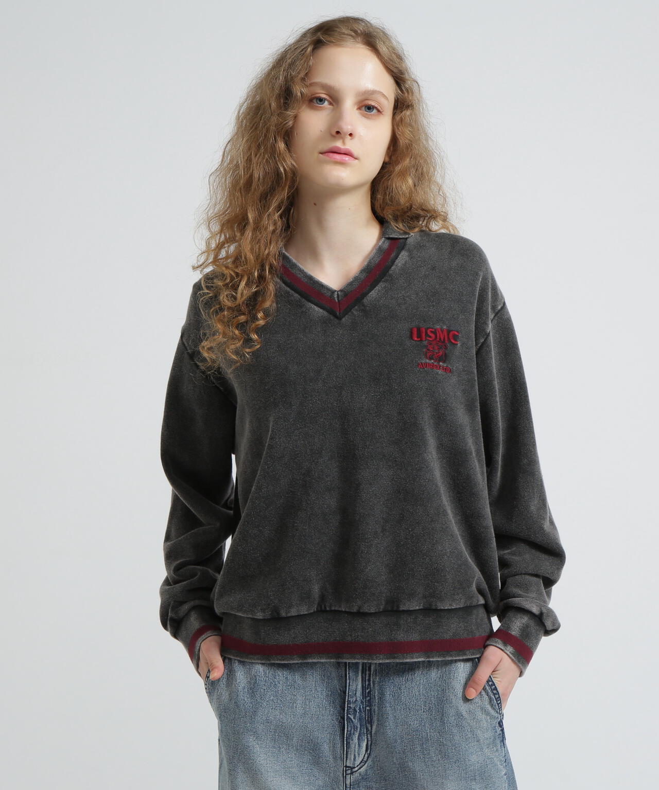 《WOMAN》DEVIL DOG GARMENT DYE SWEAT/デビルドッグガーメントスウェット