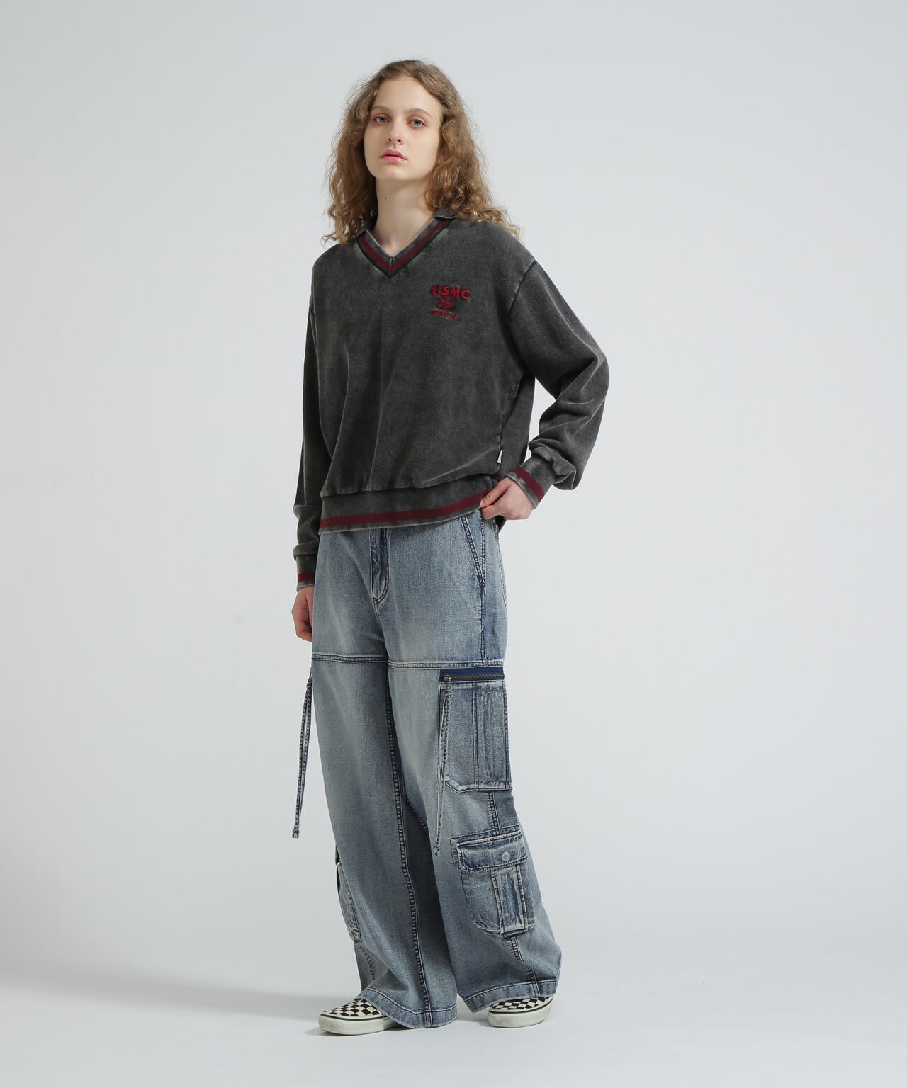 《WOMAN》DEVIL DOG GARMENT DYE SWEAT/デビルドッグガーメントスウェット