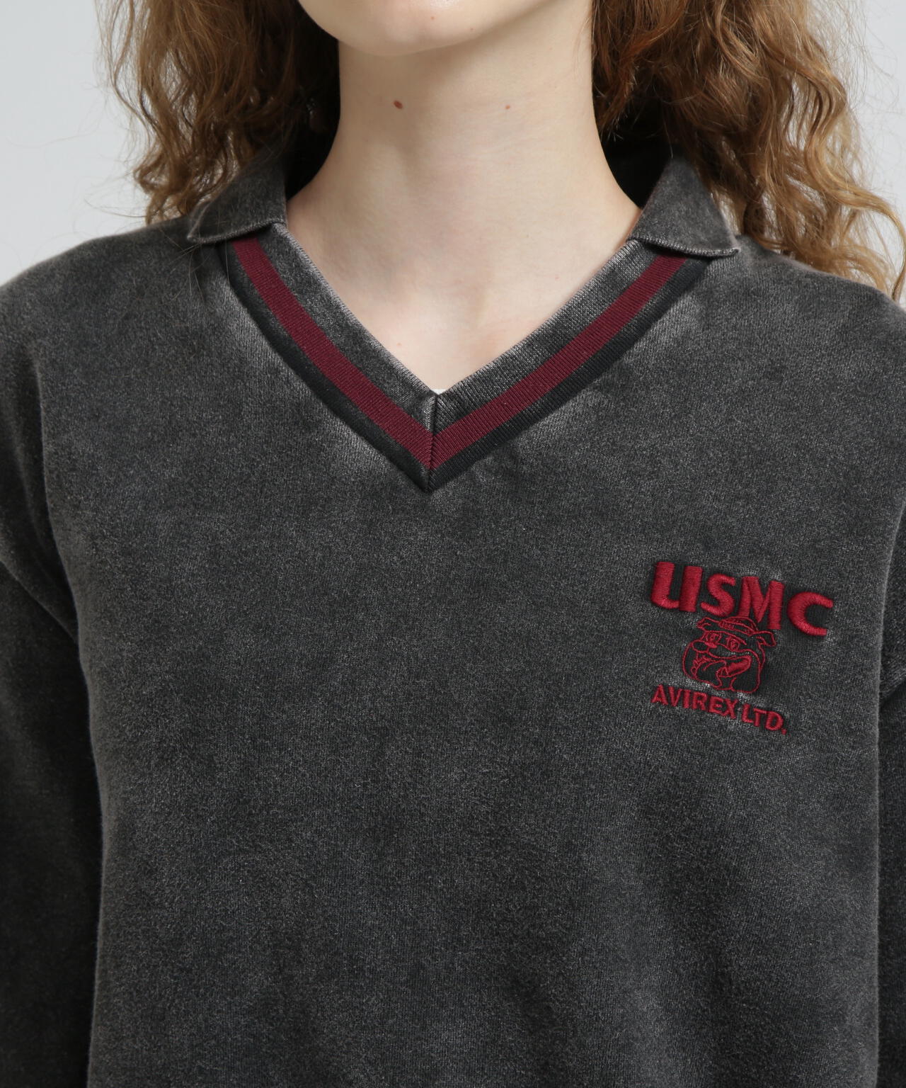 《WOMAN》DEVIL DOG GARMENT DYE SWEAT/デビルドッグガーメントスウェット