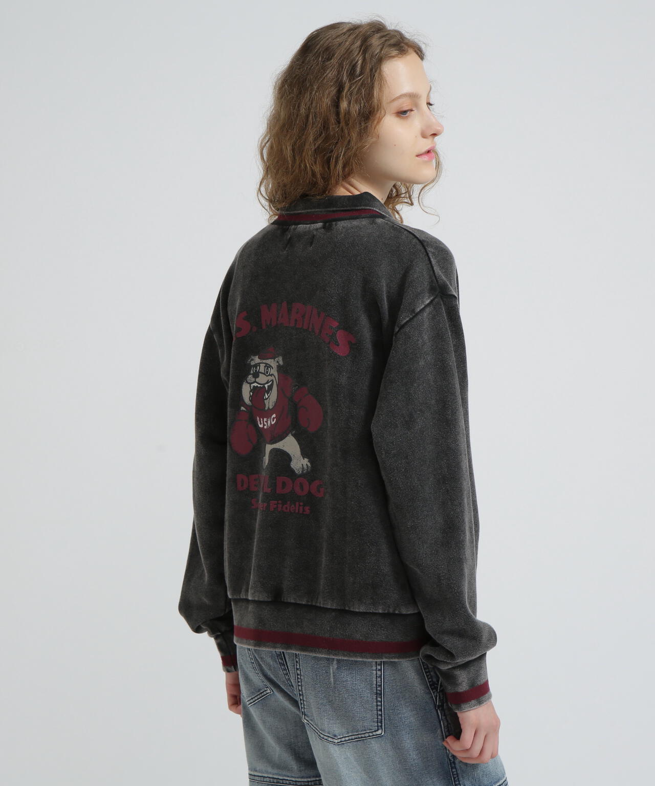 《WOMAN》DEVIL DOG GARMENT DYE SWEAT/デビルドッグガーメントスウェット