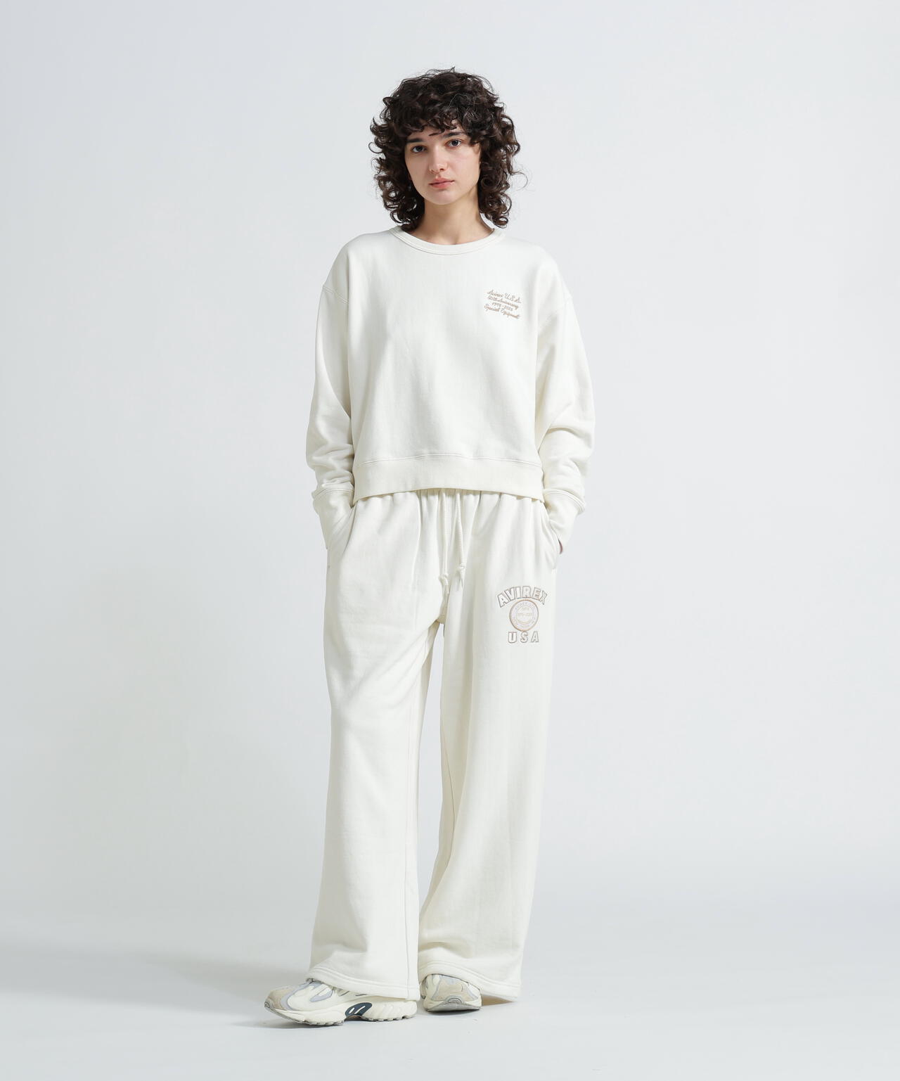 《WOMAN》AVIREX 50th VARSITY CREW SWAET/バーシティークルーネックスウェット