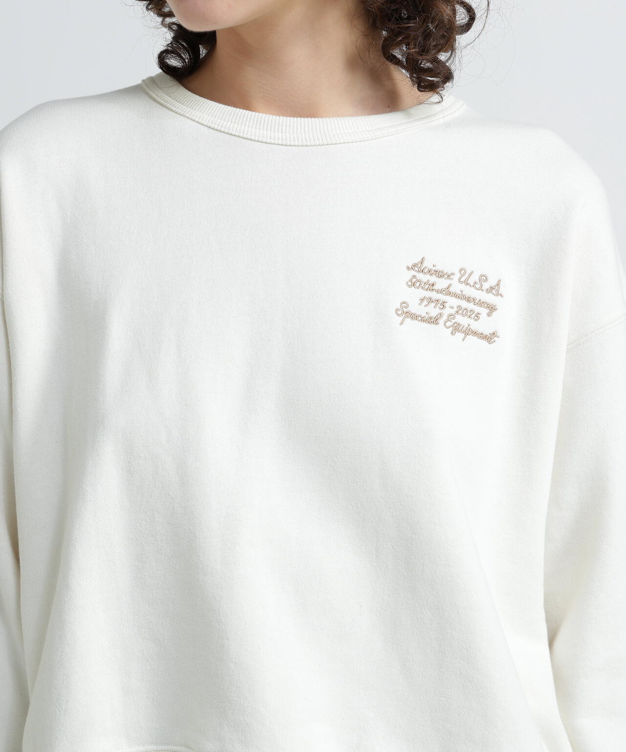 《WOMAN》AVIREX 50th VARSITY CREW SWAET/バーシティークルーネックスウェット