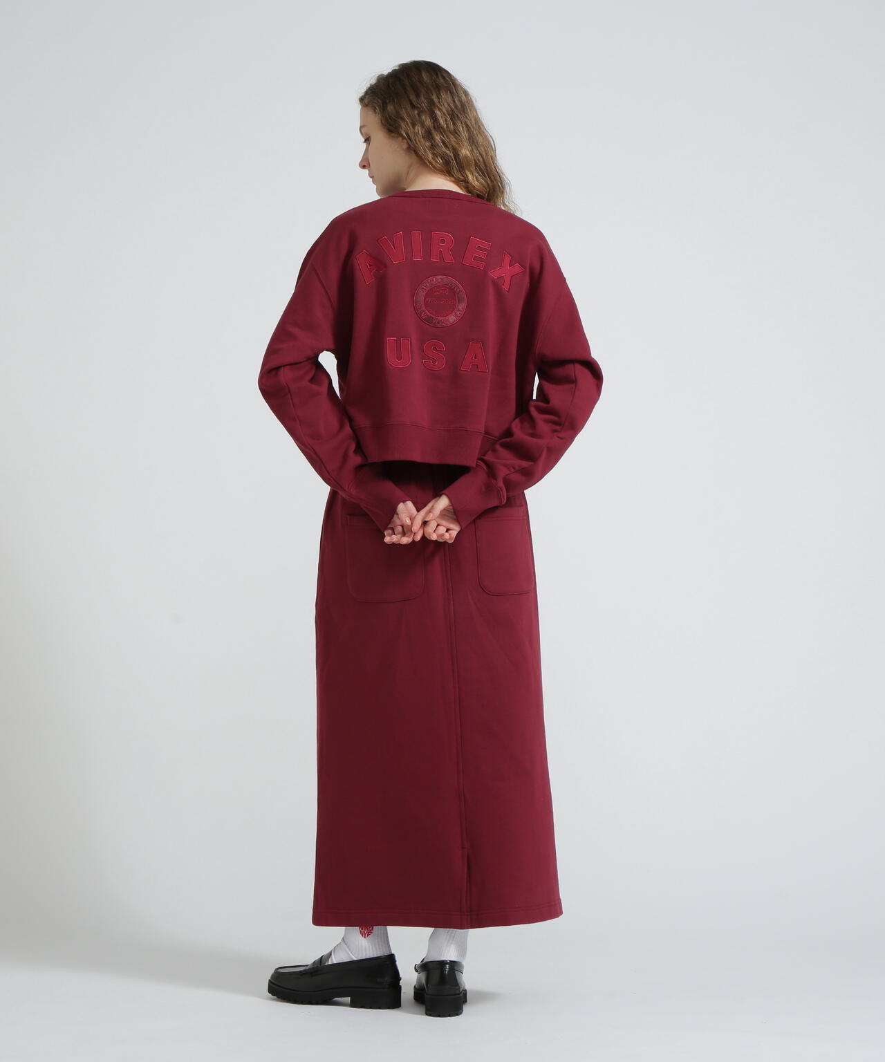 《WOMAN》AVIREX 50th VARSITY CREW SWAET/バーシティークルーネックスウェット
