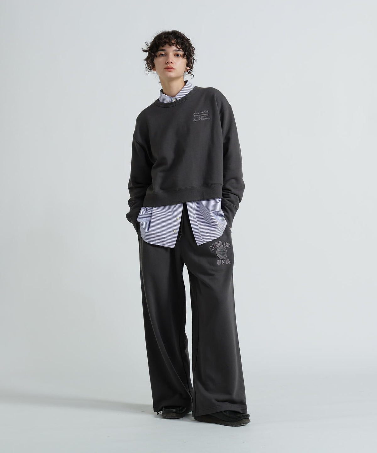 《WOMAN》AVIREX 50th VARSITY CREW SWAET/バーシティークルーネックスウェット