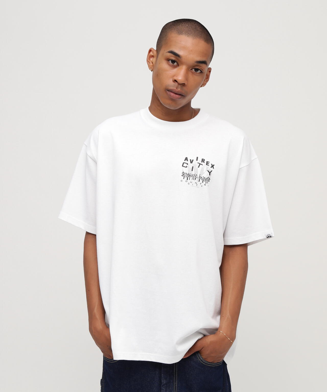 《AVIREX × CITY COUNTRY CITY》SIGNATURE LOGO T-SHIRT