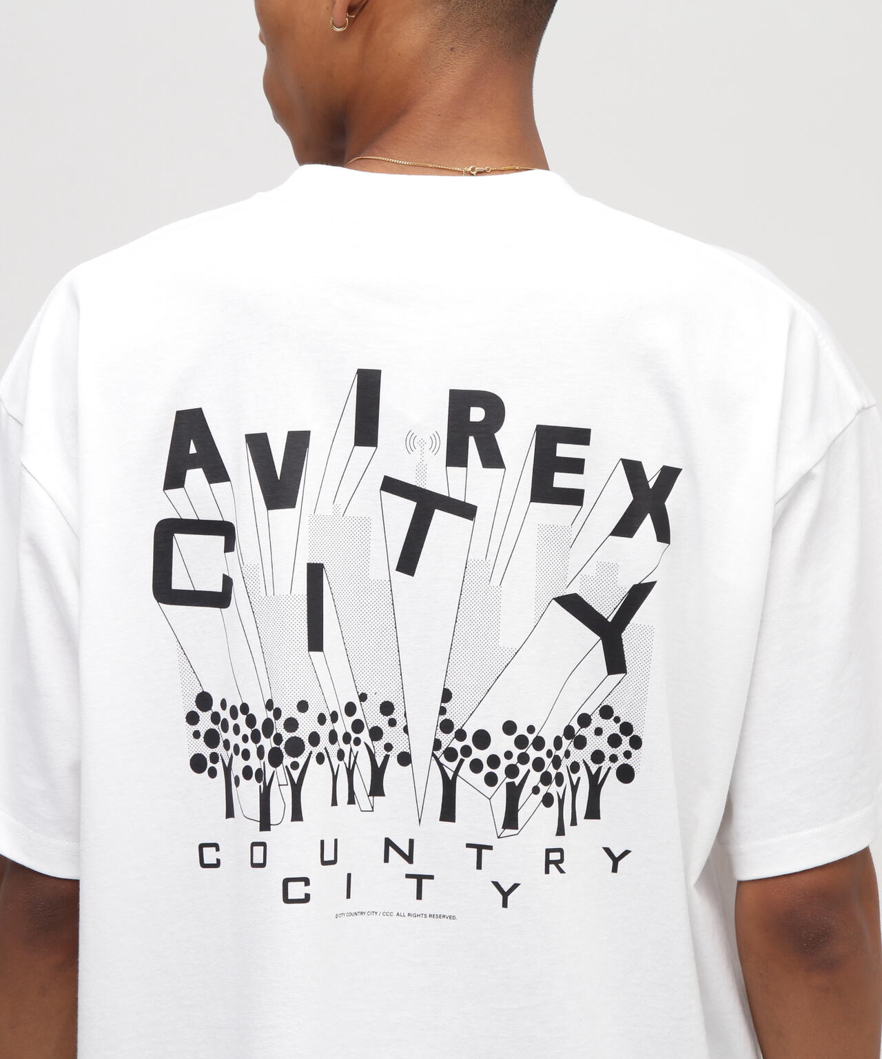 《AVIREX × CITY COUNTRY CITY》SIGNATURE LOGO T-SHIRT