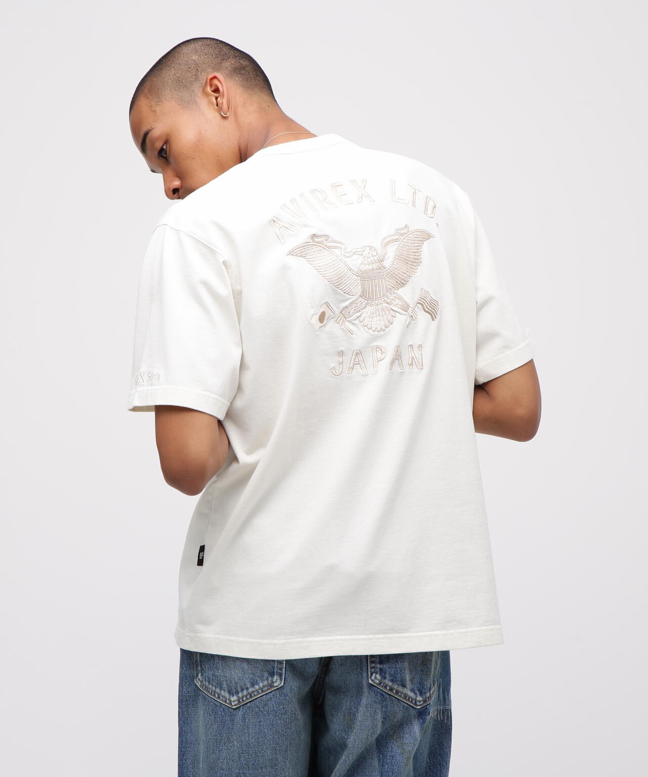 《SOUVENIR COLLECTION》SUKA HENLEY NECK T-SHIRT ”EAGLE”