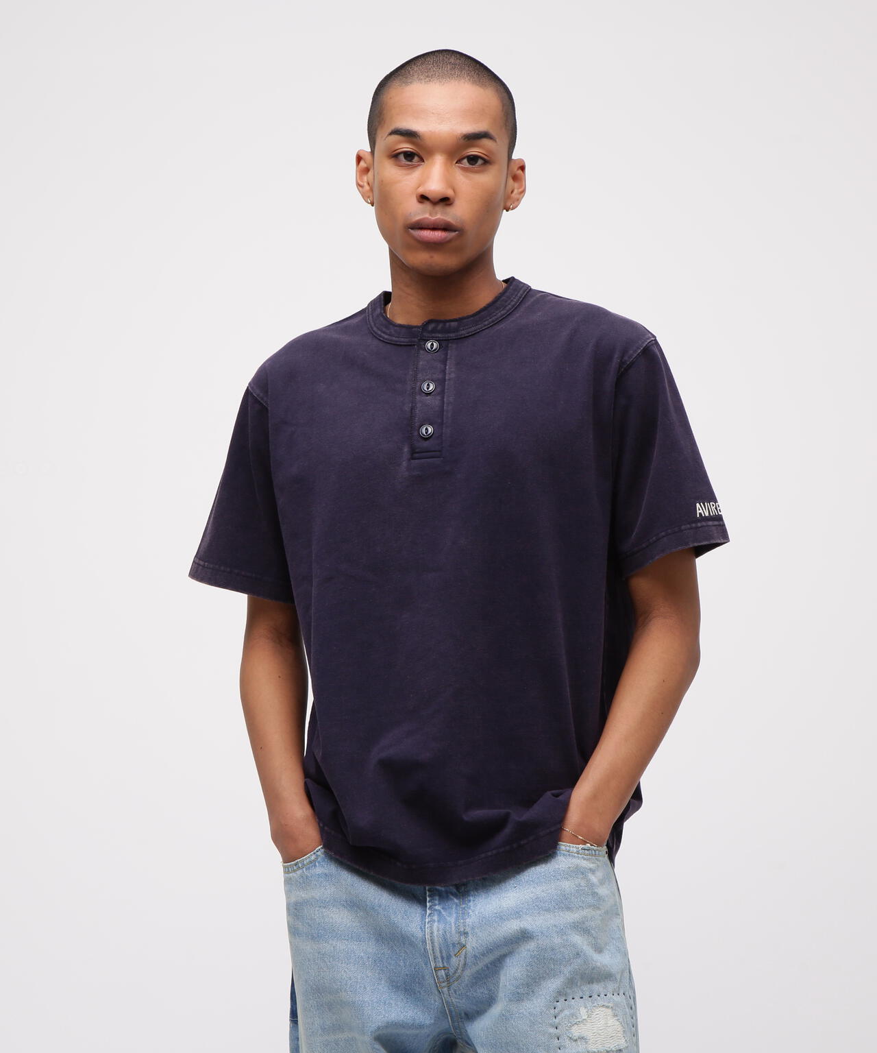 《SOUVENIR COLLECTION》SUKA HENLEY NECK T-SHIRT ”EAGLE”