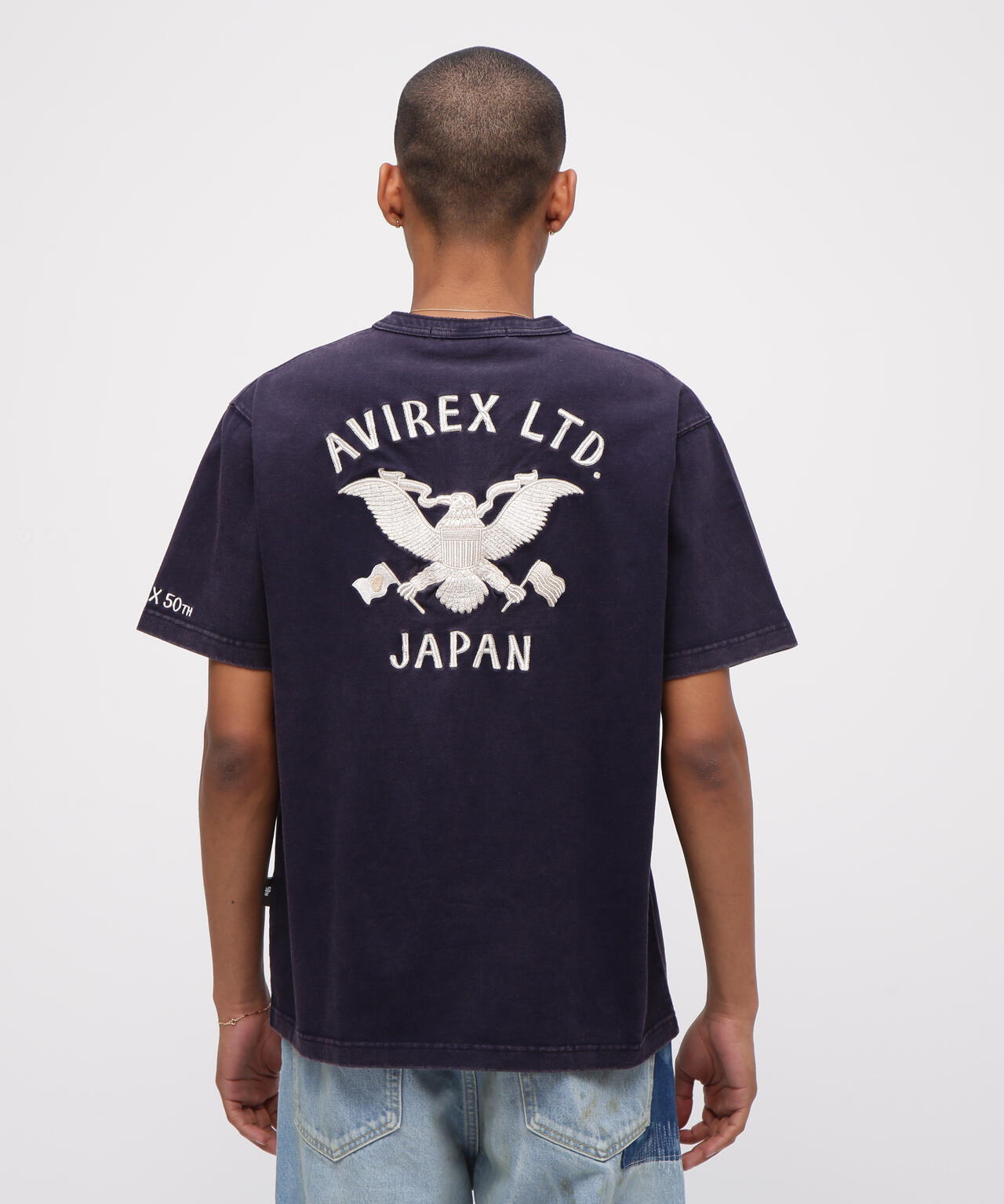 《SOUVENIR COLLECTION》SUKA HENLEY NECK T-SHIRT ”EAGLE”
