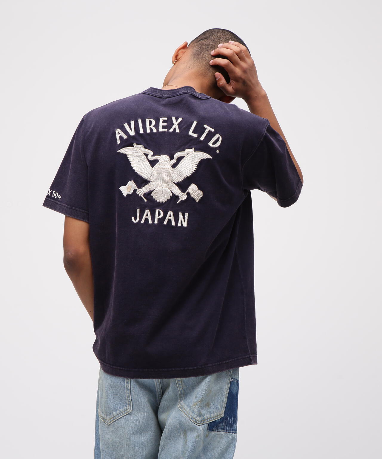 《SOUVENIR COLLECTION》SUKA HENLEY NECK T-SHIRT ”EAGLE”