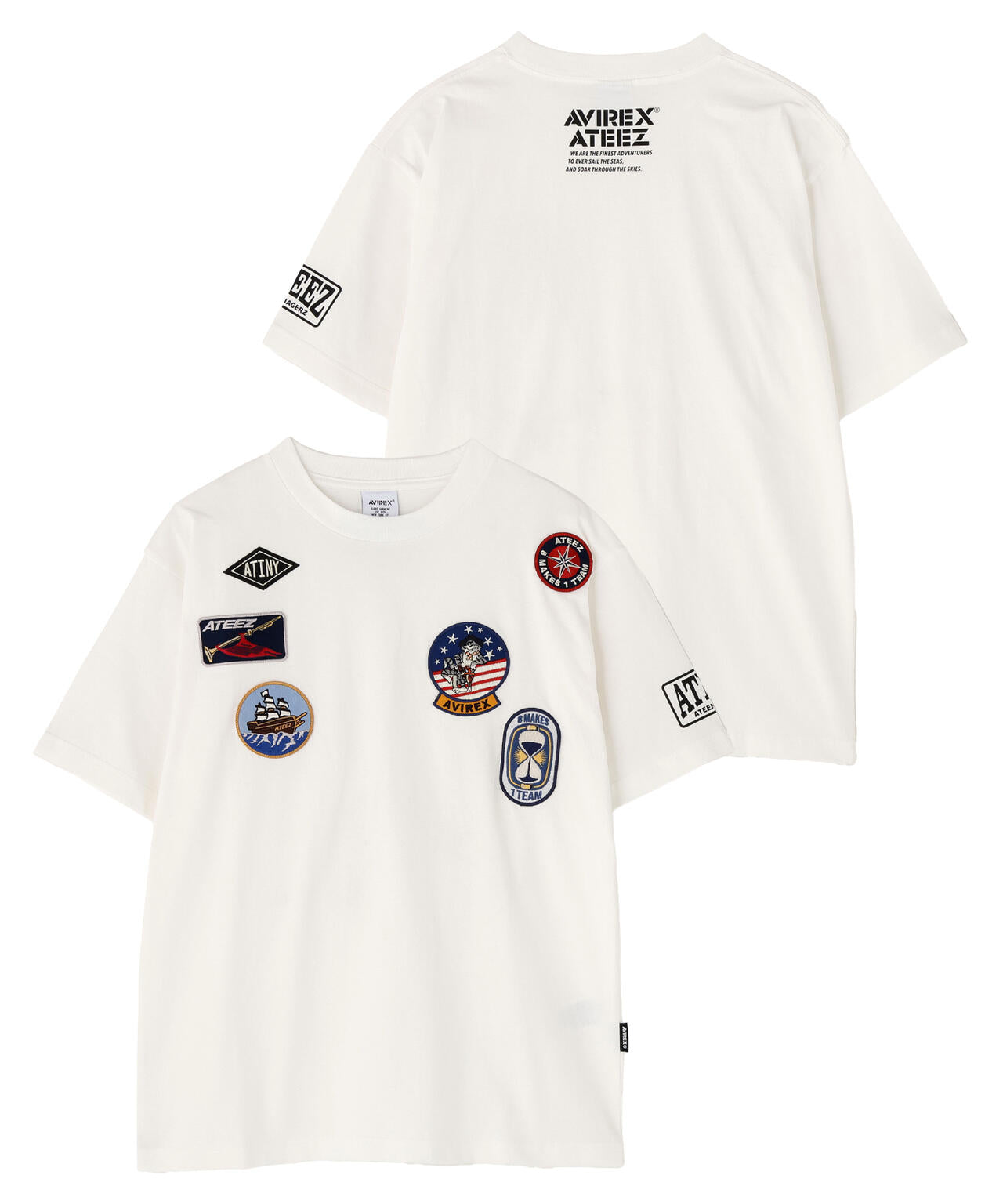 AVIREX × ATEEZ / WAPPEN T-SHIRT ”ATINY”