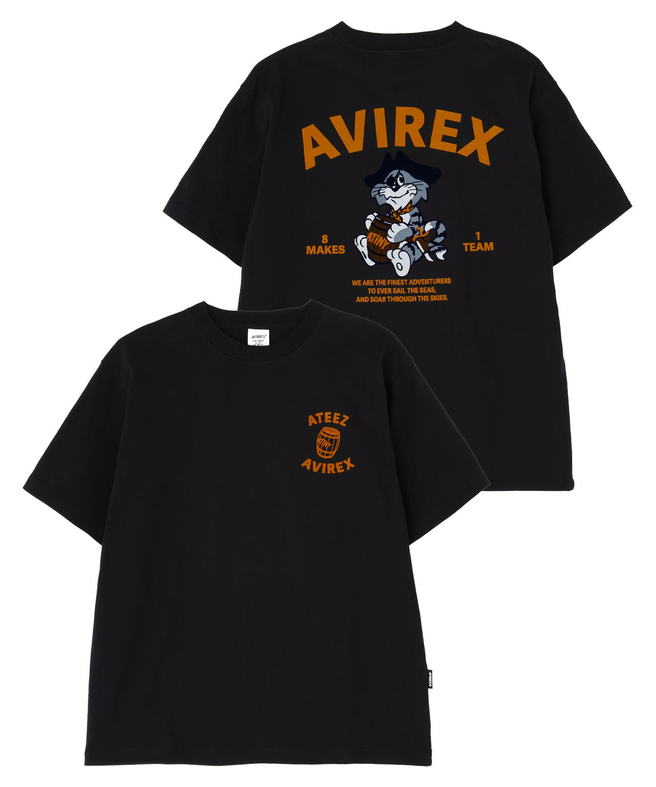 AVIREX × ATEEZ / FLOCKY PRINT T-SHIRT ”TOMCAT”